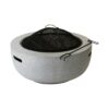 Plastic concrete look fire bowl BBQ M