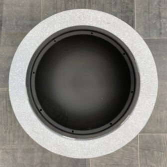 Plastic concrete look fire bowl BBQ insert shell