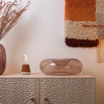 Humble one soft oranje tafellamp sfeer