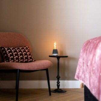 Humble one soft petrol tafellamp sfeer