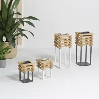 Lampes d'ambiance solaires Stay Teak pool house kl