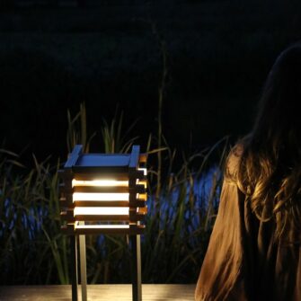 Stay Teck terrasse lampe énergie solaire ambiance grand col