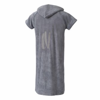 Poncho Ocean drive dos gris adulte