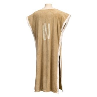 Ocean drive poncho adult woman beige achterzijde