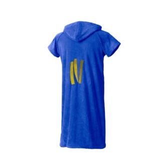 Ocean drive poncho kids blauw achterzijde