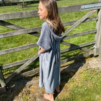 Ocean Drive Poncho Kinder Grau 02