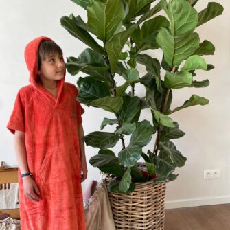 Ocean Drive Poncho Kinder orange 04