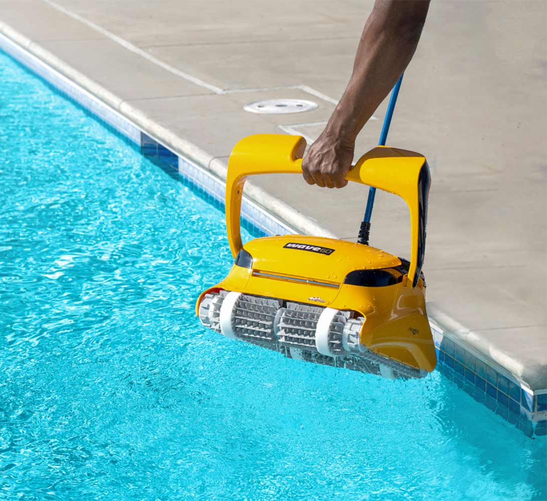 Robot de piscine Wave 20 Dolphin pour le nettoyage du fond avec