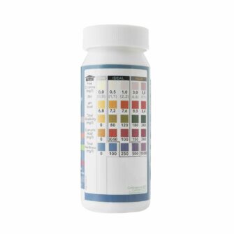 Blue check Pool & spa test strips with app parameters