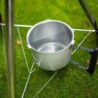 Kettle coal barbecue ash pot