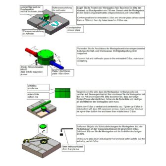 Schéma de montage Douche de jardin Ideal Sylt