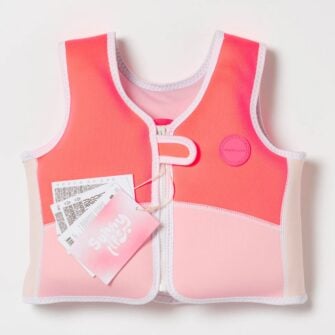 Schwimmweste für Kinder 3-6 Jahre Neon Strawberry